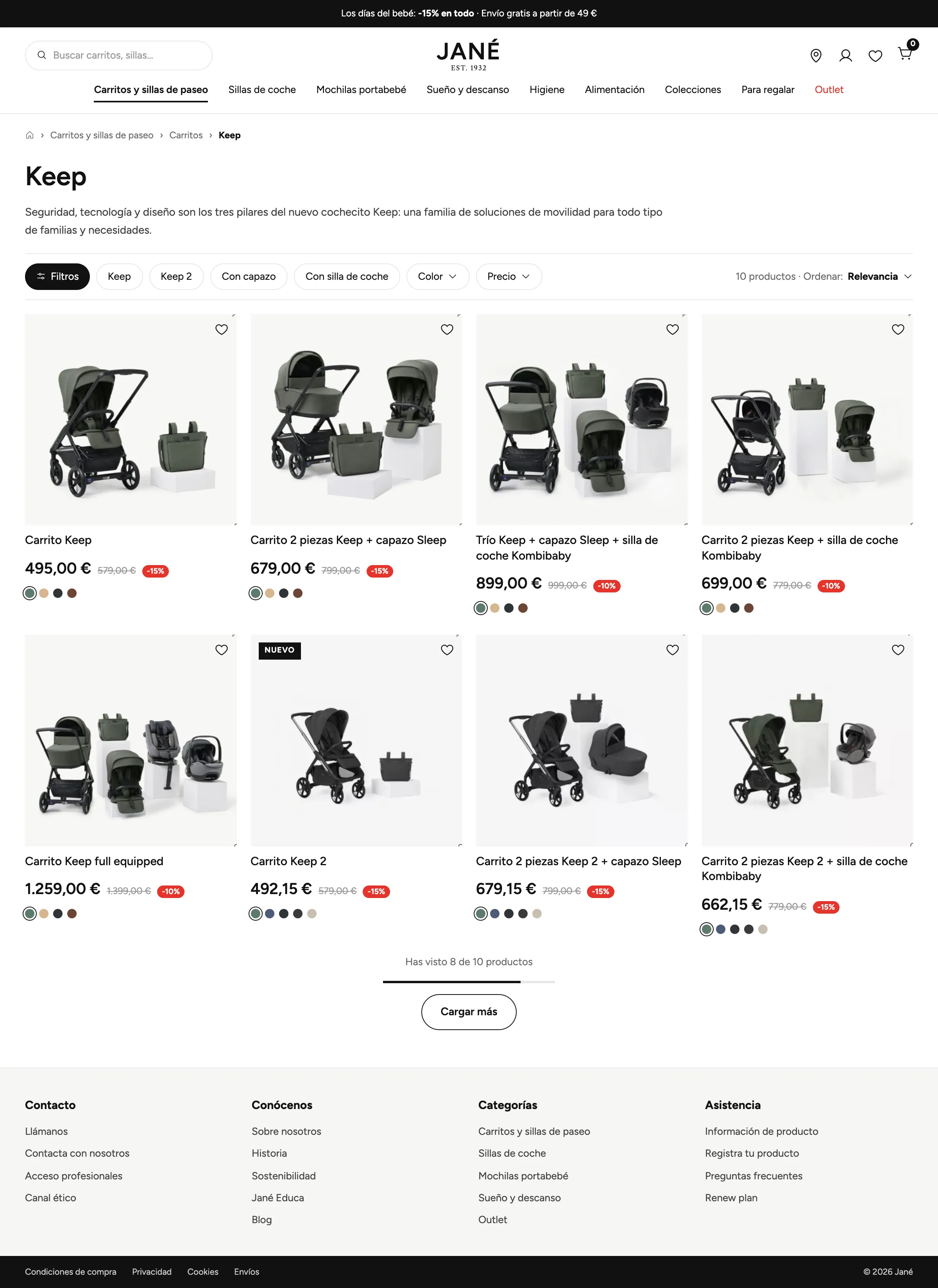 Product listing