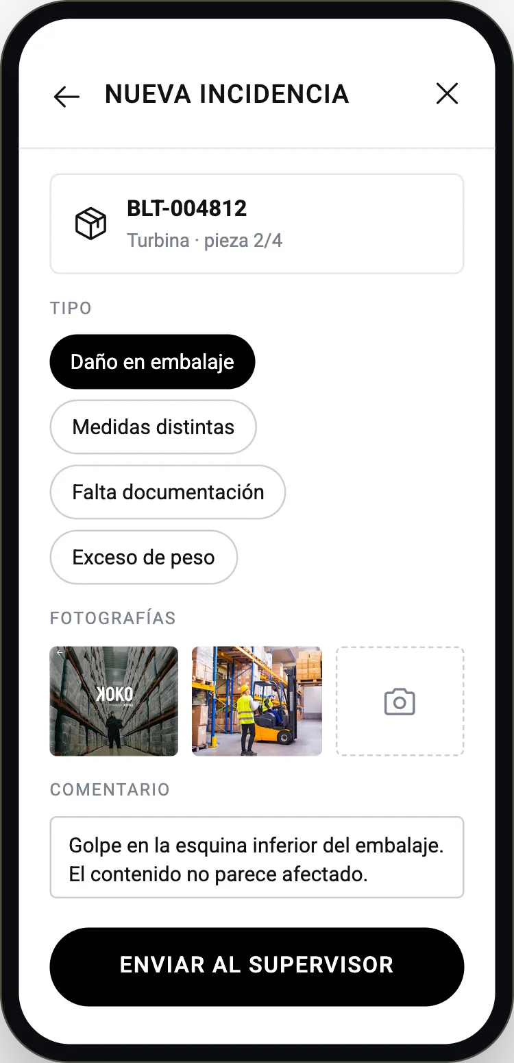 Nueva incidencia