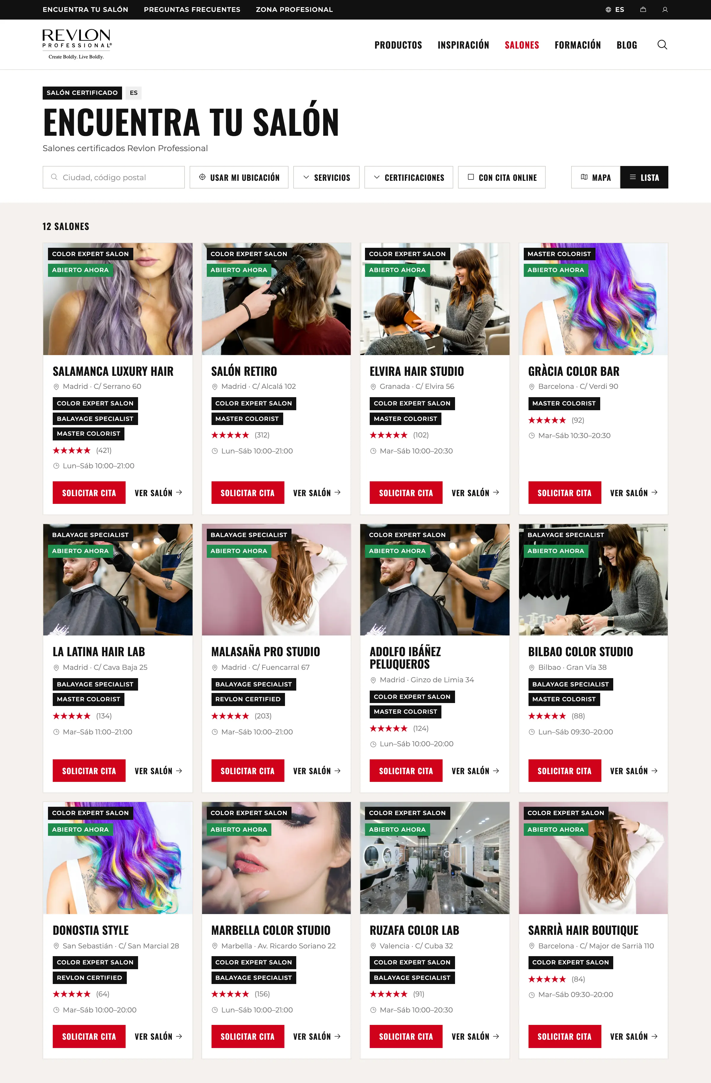 Concept · Find your salon